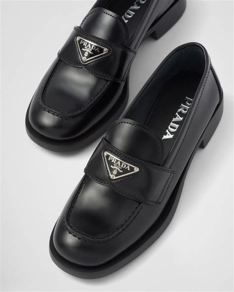 prada loafers buy|unlined brushed leather loafers prada.